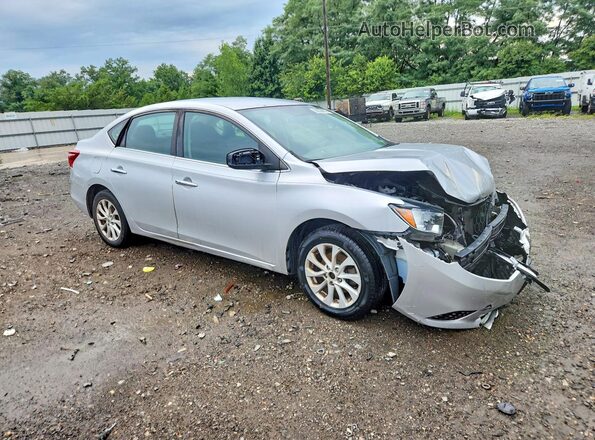 3N1AB7AP1KY454983 2019 NISSAN SENTRA Silver Delantero derecho