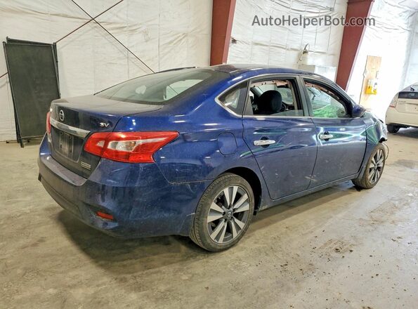 3N1AB7AP1KY457107 2019 NISSAN SENTRA Blue Tył prawy