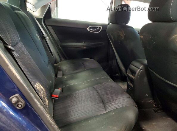 3N1AB7AP1KY457107 2019 NISSAN SENTRA Blue Widok tylnych siedzeń