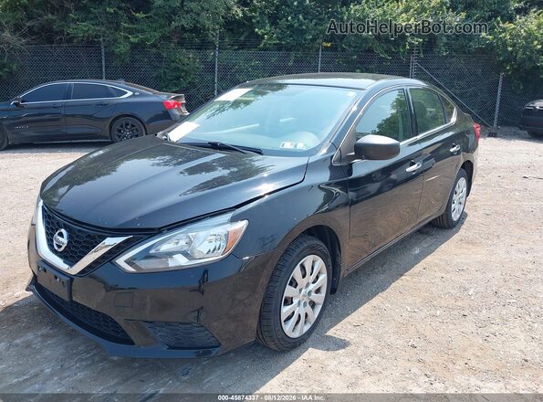 3N1AB7AP2GL680759 2016 NISSAN SENTRA Black წინა მარცხენა ხედი სამი მეოთხედიდან