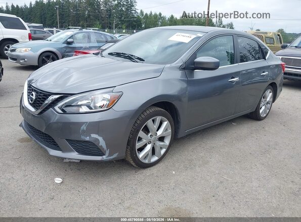 3N1AB7AP2GY218303 2016 NISSAN SENTRA Gray წინა მარცხენა ხედი სამი მეოთხედიდან