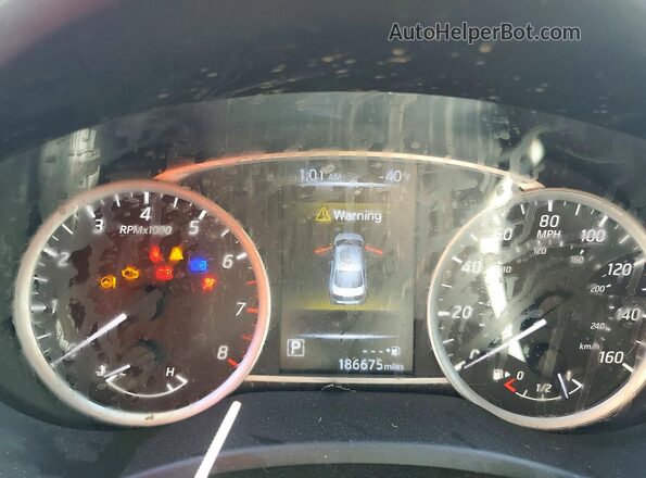 3N1AB7AP2GY220522 2016 NISSAN SENTRA Blue Instrument cluster view