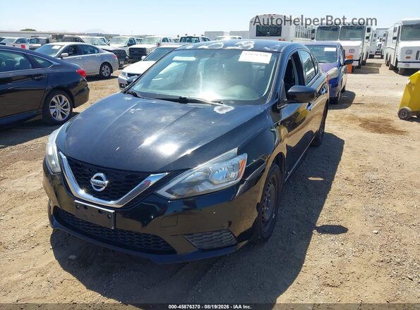 3N1AB7AP2GY234257 2016 NISSAN SENTRA Black Դիմացի տեսք