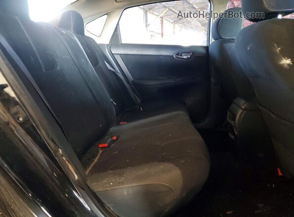 3N1AB7AP2GY255870 2016 NISSAN SENTRA Black Widok tylnych siedzeń