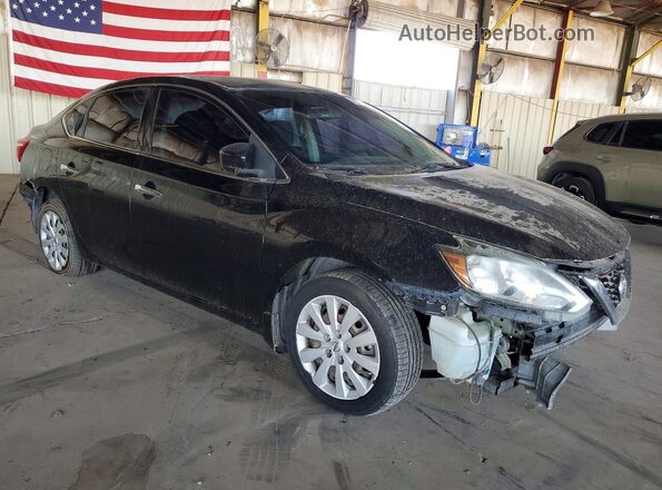 3N1AB7AP2GY255870 2016 NISSAN SENTRA Black Przód prawy