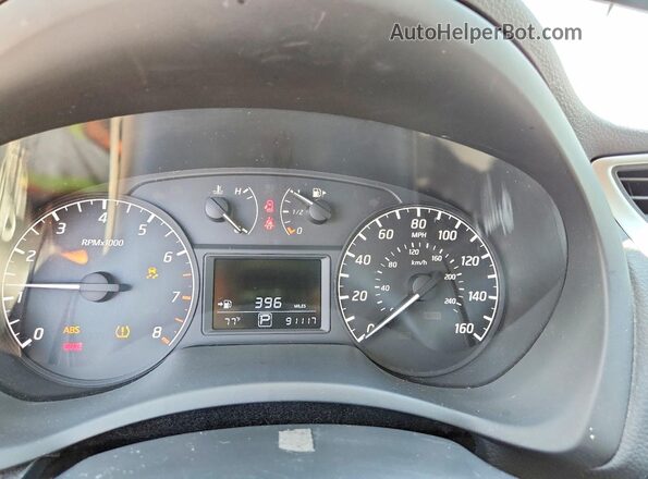 3N1AB7AP2GY268117 2016 NISSAN SENTRA White Вид щитка приладів