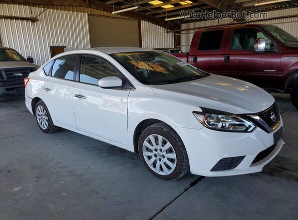 3N1AB7AP2GY286973 2016 NISSAN SENTRA Белый Передняя правая четверть