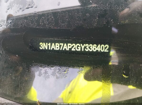 3N1AB7AP2GY336402 2016 NISSAN SENTRA Black Widok komory silnika