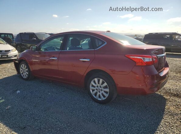 3N1AB7AP2HL671772 2017 NISSAN SENTRA Red Trasero izquierdo