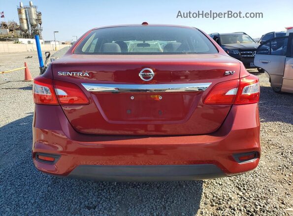 3N1AB7AP2HL671772 2017 NISSAN SENTRA Red Vista trasera