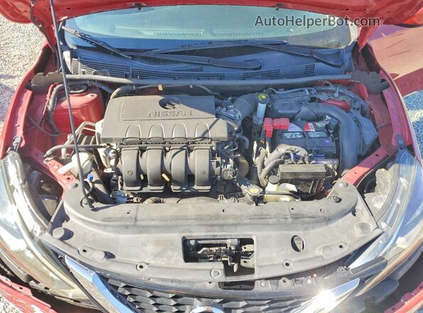 3N1AB7AP2HL671772 2017 NISSAN SENTRA Red Vista interior trasera