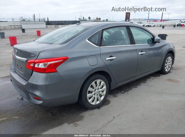 3N1AB7AP2HL695828 2017 NISSAN SENTRA Серый Задняя правая четверть
