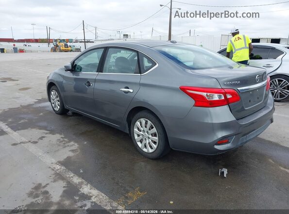 3N1AB7AP2HL695828 2017 NISSAN SENTRA Серый Задняя левая четверть