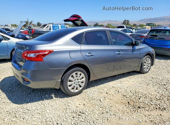 3N1AB7AP2HL719383 2017 NISSAN SENTRA Silver Задня права чверть