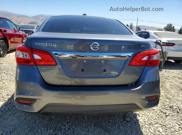 3N1AB7AP2HL719383 2017 NISSAN SENTRA Silver Вид ззаду