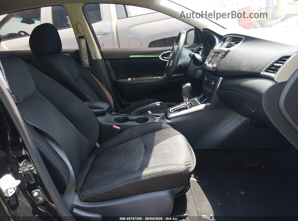 3N1AB7AP2HY223020 2017 NISSAN SENTRA Black წინა სალონის ხედი