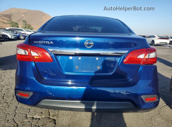 3N1AB7AP2HY229562 2017 NISSAN SENTRA Blue უკანა ხედი