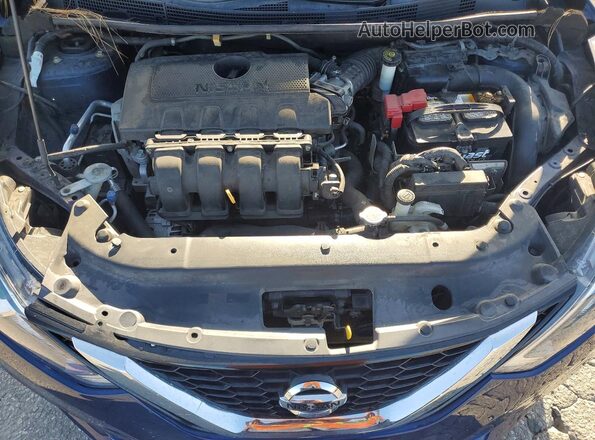 3N1AB7AP2HY229562 2017 NISSAN SENTRA Blue უკანა სალონის ხედი