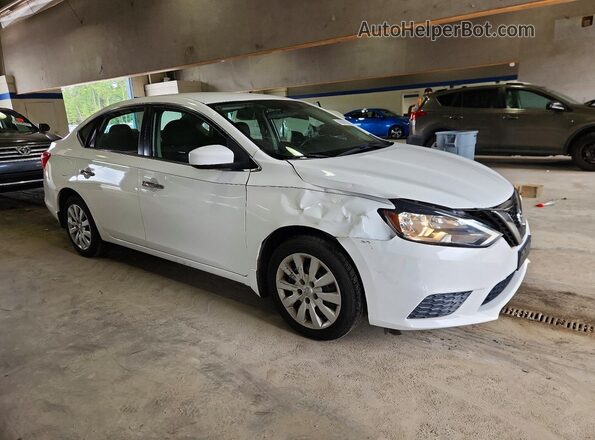 3N1AB7AP2HY238441 2017 NISSAN SENTRA Белый Передняя правая четверть