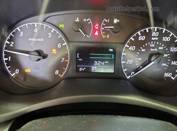 3N1AB7AP2HY238441 2017 NISSAN SENTRA Белый Вид щитка приборов