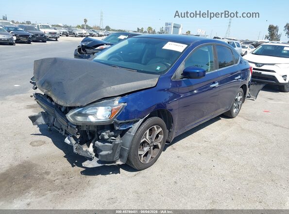 3N1AB7AP2HY245518 2017 NISSAN SENTRA Blue Vista tres cuartos delantera izquierda