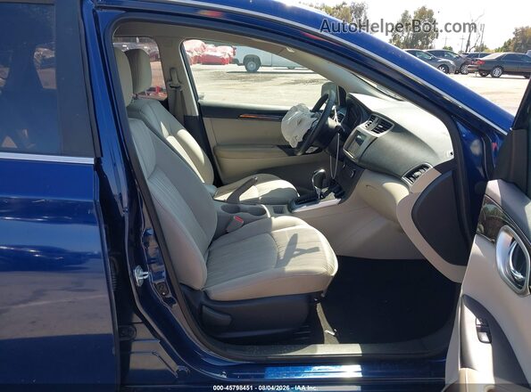 3N1AB7AP2HY245518 2017 NISSAN SENTRA Blue Vista interior delantera