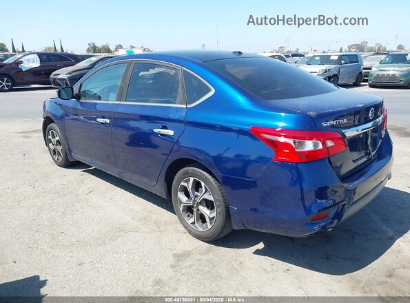 3N1AB7AP2HY245518 2017 NISSAN SENTRA Blue Trasero izquierdo