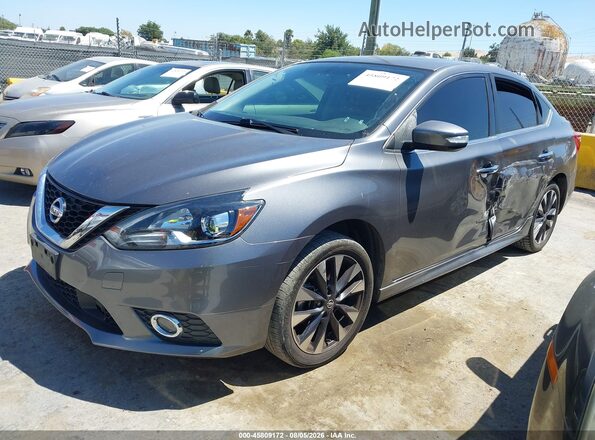 3N1AB7AP2HY247432 2017 NISSAN SENTRA Gray წინა მარცხენა ხედი სამი მეოთხედიდან