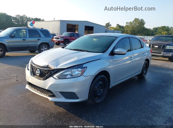 3N1AB7AP2HY268409 2017 NISSAN SENTRA Silver Vista tres cuartos delantera izquierda