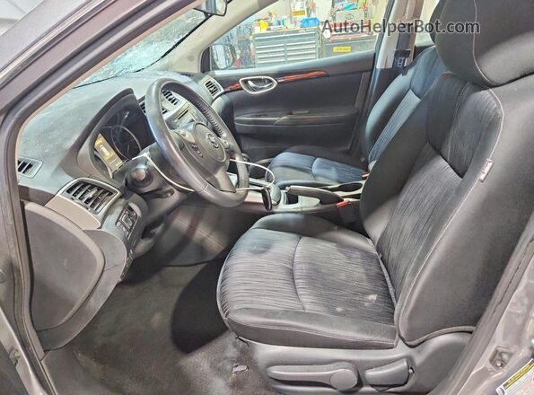 3N1AB7AP2HY280088 2017 NISSAN SENTRA Gray Widok wnętrza z przodu
