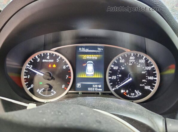3N1AB7AP2HY280088 2017 NISSAN SENTRA Gray Widok zestawu wskaźników