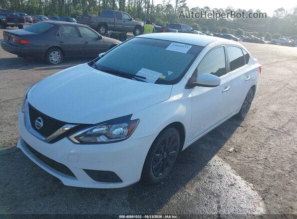 3N1AB7AP2HY287977 2017 NISSAN SENTRA White წინა მარცხენა ხედი სამი მეოთხედიდან