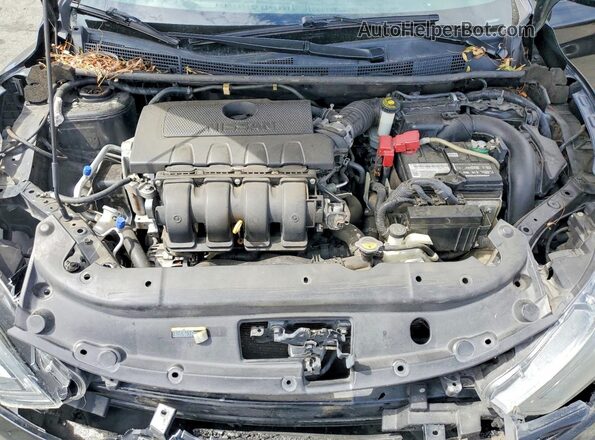3N1AB7AP2HY303692 2017 NISSAN SENTRA Black Widok wnętrza z tyłu