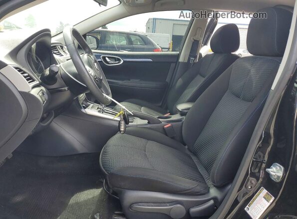 3N1AB7AP2HY303692 2017 NISSAN SENTRA Black Widok wnętrza z przodu
