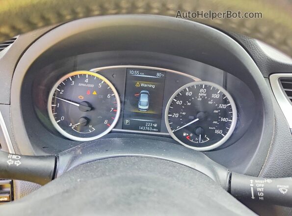 3N1AB7AP2HY308715 2017 NISSAN SENTRA Gray Вид щитка приладів