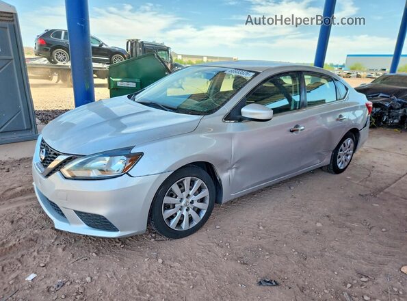 3N1AB7AP2HY317883 2017 NISSAN SENTRA Silver Tył lewy
