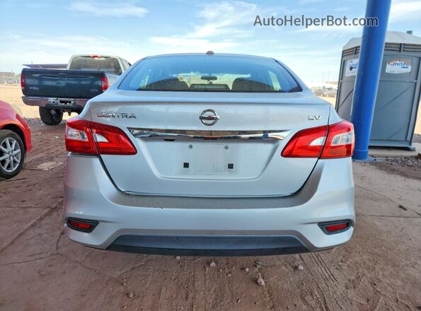 3N1AB7AP2HY317883 2017 NISSAN SENTRA Silver Widok wnętrza z tyłu