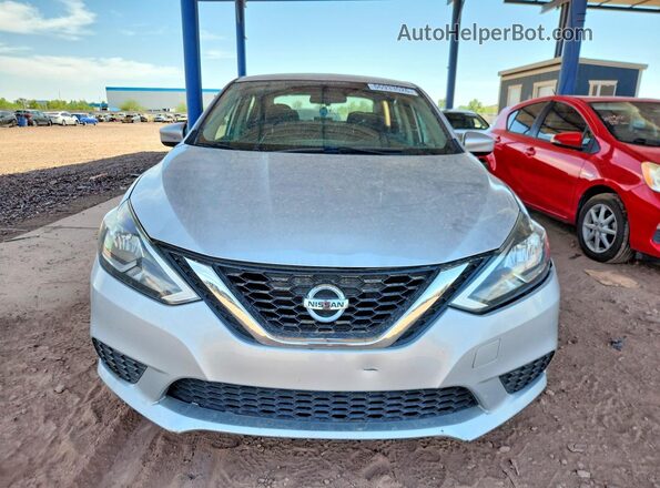 3N1AB7AP2HY317883 2017 NISSAN SENTRA Silver Widok tylnych siedzeń