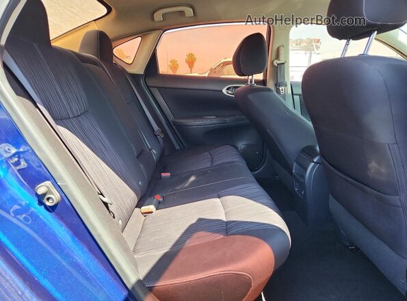 3N1AB7AP2HY329760 2017 NISSAN SENTRA Blue Rear seats view