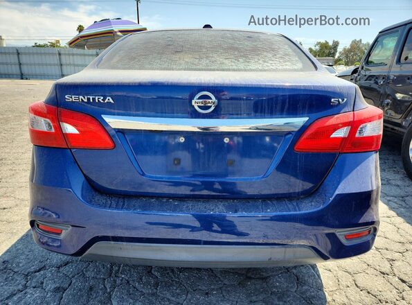 3N1AB7AP2HY329760 2017 NISSAN SENTRA Blue Rear view
