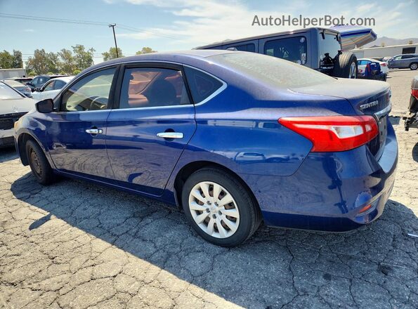3N1AB7AP2HY329760 2017 NISSAN SENTRA Blue Rear left