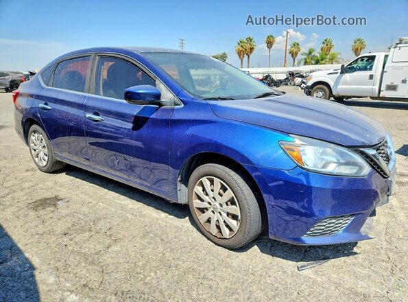 3N1AB7AP2HY329760 2017 NISSAN SENTRA Blue Front right