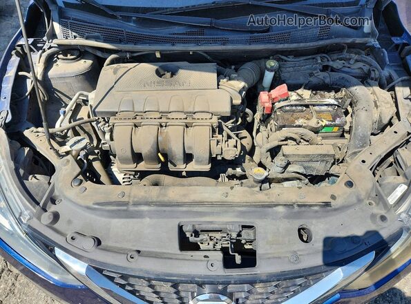 3N1AB7AP2HY329760 2017 NISSAN SENTRA Blue Rear interior view