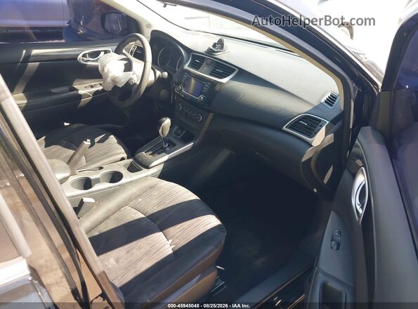 3N1AB7AP2HY357588 2017 NISSAN SENTRA Black Widok wnętrza z przodu