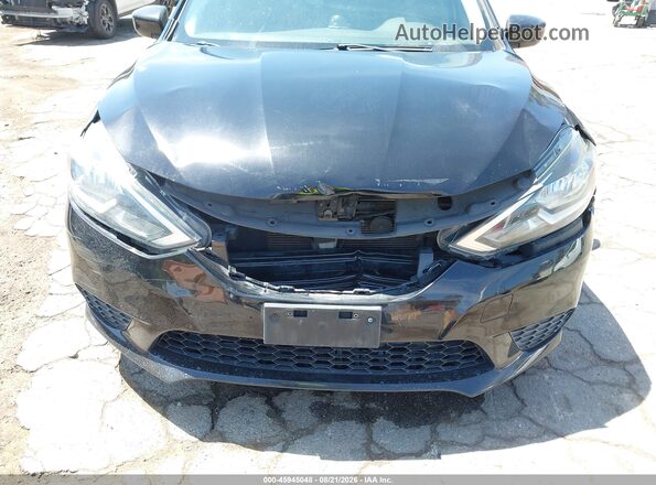 3N1AB7AP2HY357588 2017 NISSAN SENTRA Black Widok wnętrza z tyłu