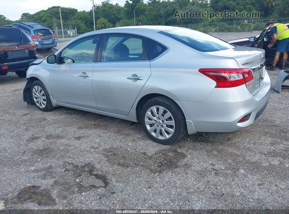 3N1AB7AP2HY367036 2017 NISSAN SENTRA Серебряный Задняя левая четверть