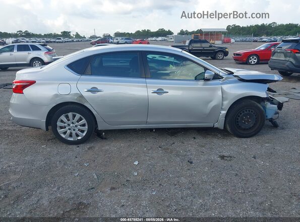 3N1AB7AP2HY367036 2017 NISSAN SENTRA Серебряный Вид задней части салона