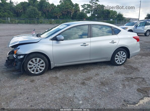 3N1AB7AP2HY367036 2017 NISSAN SENTRA Серебряный Панорамный вид салона 360°