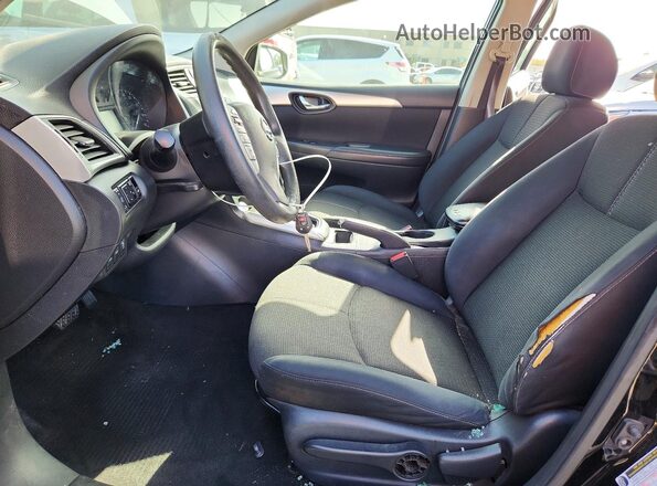 3N1AB7AP2HY374939 2017 NISSAN SENTRA Black წინა სალონის ხედი