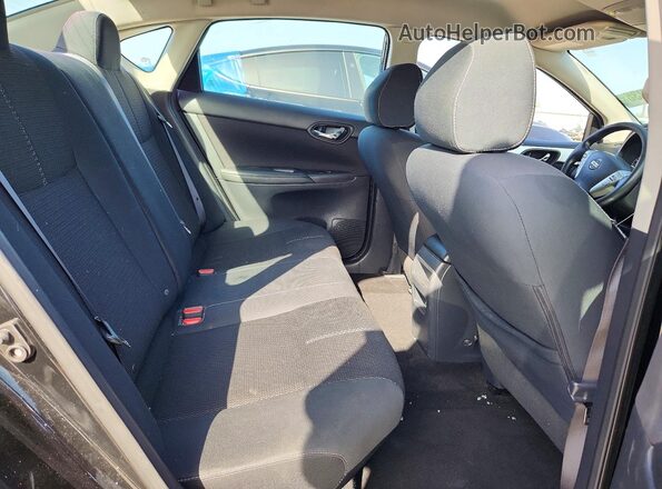 3N1AB7AP2HY374939 2017 NISSAN SENTRA Black უკანა სავარძლების ხედი